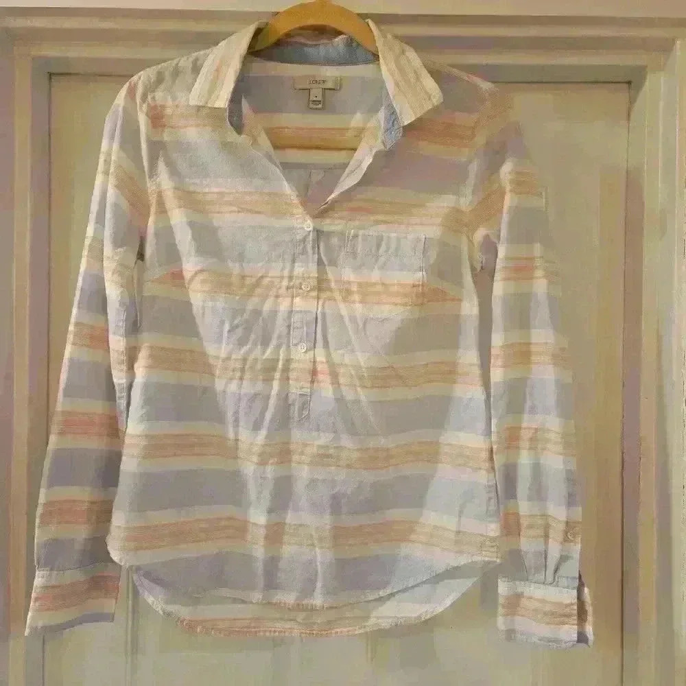 J. Crew Pastel Striped Tunic